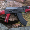 AK47 RW RIFLE W/ RED WOOD STOCK RILEY DEFENSE